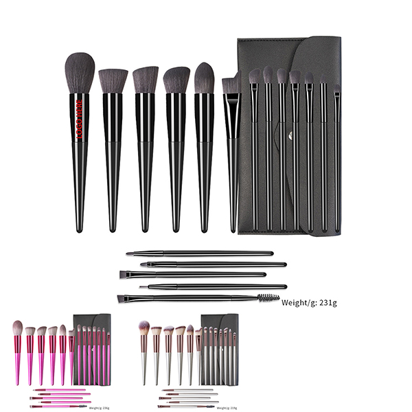 18 Pcs Makeup Brush Set With Case 18 Pcs Makeup Brush Set With Case