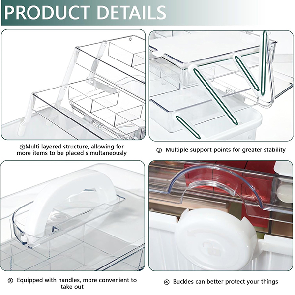 Multifunctional Plastic Sewing Tool Box with Handle Multifunctional Plastic Sewing Tool Box with Handle